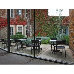 2 RESOL LISBOA Silla Con Brazos Interior, Exterior Gris oscuro - 2 unidades