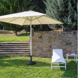 Parasol exterior 300x300 verde A1 garbar