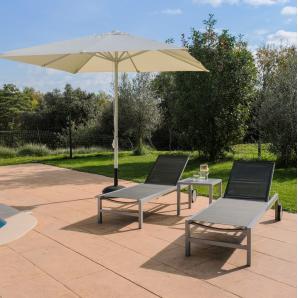 Parasol exterior 300x300 verde A1 garbar