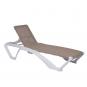 2 Tumbona exterior blanco - arena ACQUA garbar - 2 unidades