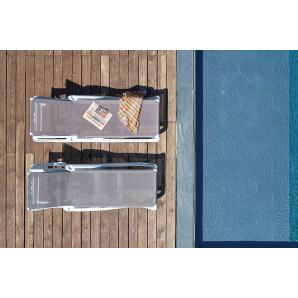 2 Tumbona exterior blanco - azul ACQUA garbar - 2 unidades