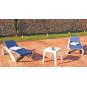 2 Tumbona exterior blanco - rojo ACQUA garbar - 2 unidades