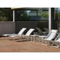 6 Mesa auxiliar interior, exterior 47x47 antracita ANDORRA garbar - 6 unidades