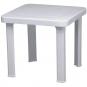 6 Mesa auxiliar interior, exterior 47x47 blanco ANDORRA garbar - 6 unidades