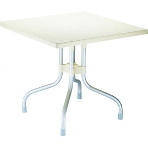 Mesa cuadrada interior, exterior 80x80 beige ARES garbar