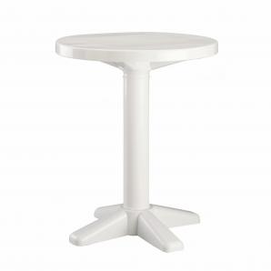 Mesa redonda interior, exterior Ø60 blanco BANYOLES garbar