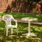 Mesa redonda interior, exterior Ø60 blanco BANYOLES garbar
