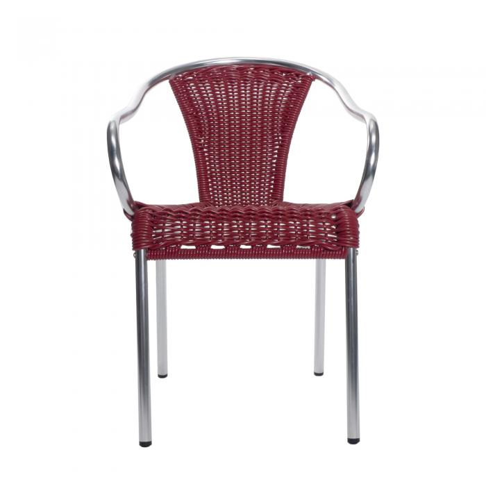 4 Silla interior, exterior burdeos BARCINO CONTRACT garbar - 4 unidades