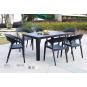 5 Silla con brazos interior, exterior blanco BIRD garbar - 5 unidades