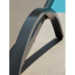 2 Tumbona exterior gris COMFORT garbar - 2 unidades