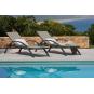 2 Tumbona exterior gris COMFORT garbar - 2 unidades