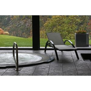 2 Tumbona exterior gris COMFORT garbar - 2 unidades