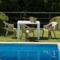 40 Silla con brazos reciclada interior, exterior arena desierto COOL garbar - 40 unidades