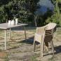 40 Silla con brazos reciclada interior, exterior arena desierto COOL garbar - 40 unidades