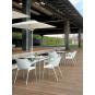 Parasol exterior 200x200 negro CORSICA garbar
