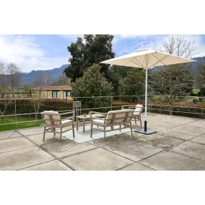 Parasol exterior 300x300 blanco CORSICA garbar