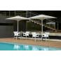 Parasol exterior 300x300 blanco CORSICA garbar