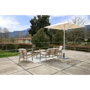 Parasol exterior 300x300 blanco CORSICA garbar