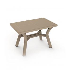 Mesa rectangular reciclada interior, exterior 115x72 arena DALIA garbar