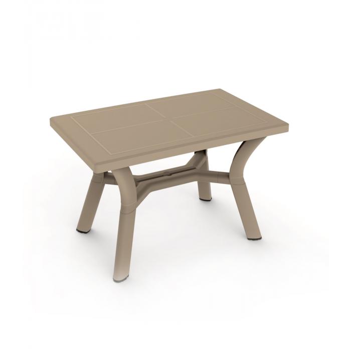 Mesa rectangular reciclada interior, exterior 115x72 arena DALIA garbar