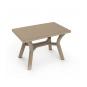 Mesa rectangular reciclada interior, exterior 115x72 arena DALIA garbar