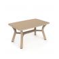 Mesa rectangular reciclada interior, exterior 140x90 arena DALIA garbar