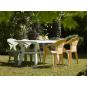 Mesa rectangular reciclada interior, exterior 140x90 arena DALIA garbar