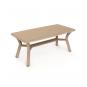 Mesa rectangular reciclada interior, exterior 180x90 arena DALIA garbar