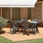 Mesa rectangular reciclada interior, exterior 180x90 arena DALIA garbar
