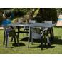 Mesa rectangular reciclada interior, exterior 180x90 arena DALIA garbar