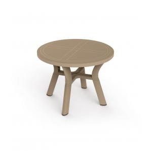 Mesa redonda reciclada interior, exterior Ø100 arena DALIA garbar