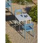 4 Silla con brazos interior, exterior blanco DANNA garbar - 4 unidades