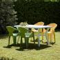 30 Silla con brazos interior, exterior blanco DELTA garbar - 30 unidades