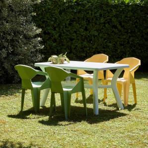 30 Silla con brazos interior, exterior gris oscuro DELTA garbar - 30 unidades