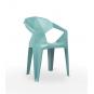 30 Silla con brazos reciclada interior, exterior azul aire DELTA ECO garbar - 30 unidades