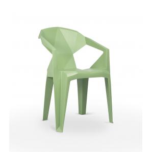30 Silla con brazos reciclada interior, exterior verde agua DELTA ECO garbar - 30 unidades