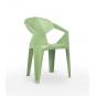 30 Silla con brazos reciclada interior, exterior verde agua DELTA ECO garbar - 30 unidades