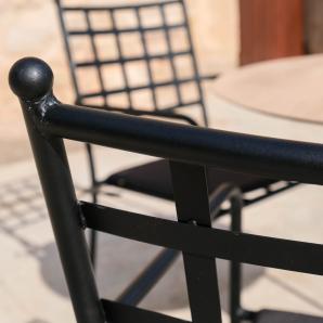 4 Silla con brazos interior, exterior antracita DOKOS garbar - 4 unidades
