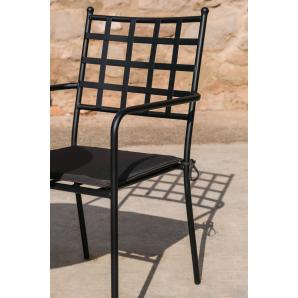 4 Silla con brazos interior, exterior antracita DOKOS garbar - 4 unidades