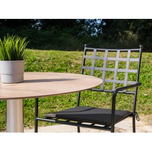 4 Silla con brazos interior, exterior antracita DOKOS garbar - 4 unidades