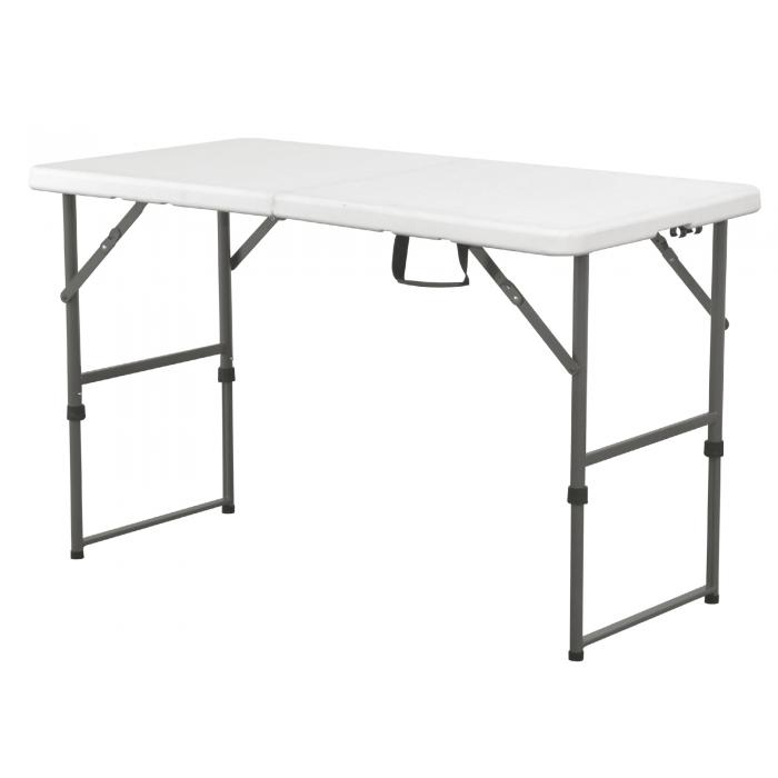 Mesa rectangular plegable interior, exterior 122x61 blanco EASY garbar