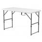 Mesa rectangular plegable interior, exterior 122x61 blanco EASY garbar