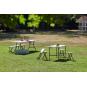 Mesa rectangular plegable interior, exterior 122x61 blanco EASY garbar