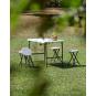 Mesa rectangular plegable interior, exterior 122x61 blanco EASY garbar