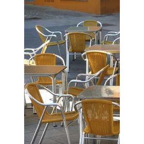 16 Silla con brazos interior, exterior arena EDGE garbar - 16 unidades