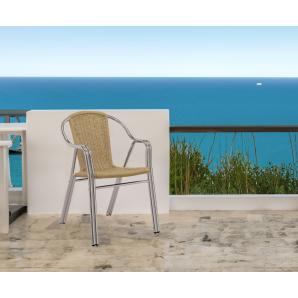 16 Silla con brazos interior, exterior arena EDGE garbar - 16 unidades