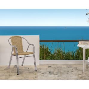 16 Silla con brazos interior, exterior arena EDGE garbar - 16 unidades