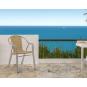 16 Silla con brazos interior, exterior arena EDGE garbar - 16 unidades