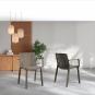 4 Silla con brazos interior, exterior rojo FRESH garbar - 4 unidades