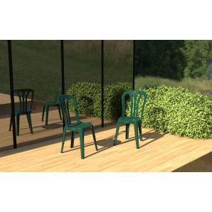48 Silla interior, exterior blanco GARROTXA garbar - 48 unidades